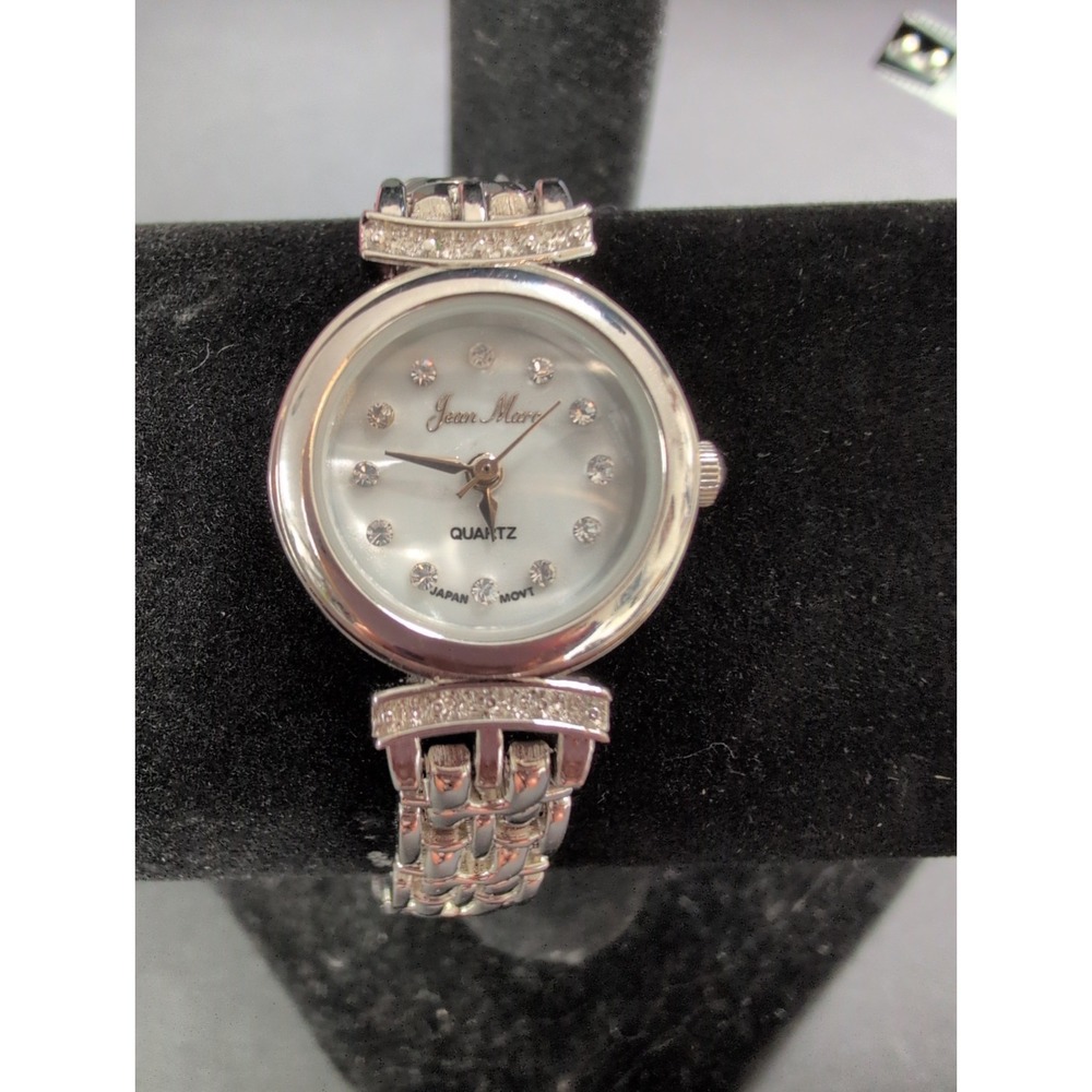 Jean Marc Silver-Tone Crystal And Mother Of Dial Women's WatchJean Marc·Size: OS